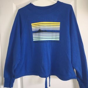 Old Navy Active Wear Bottom Tie Shirt